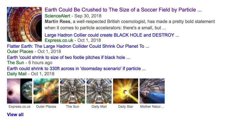 Illustration for article titled We Regret to Inform You the Large Hadron Collider Will Not Annihilate Earth